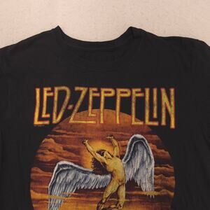 Led Zeppelin Band Graphic Short Sleeve T Shirt Adult Mens Size Medium M Black